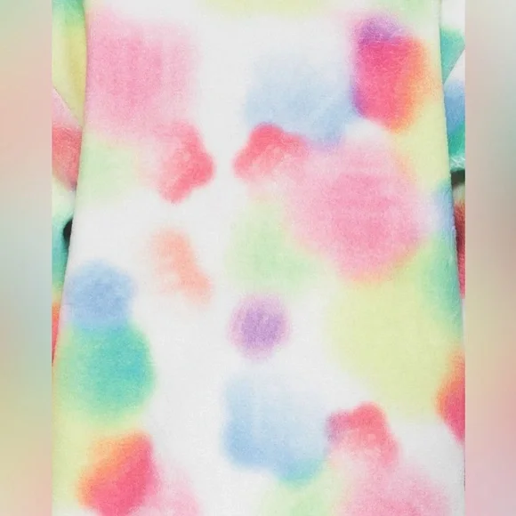Sundae School Rainbow Valentine’s Day Drop Rainbow Fleece Unisex Small - Picture 3 of 14